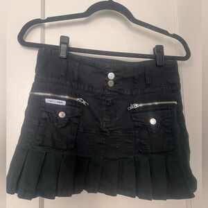 Black mini skirt